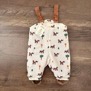 0-6M Fin + Vince Winter Dungaree NWT